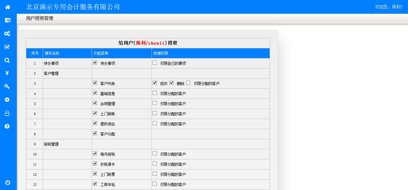 给用户授权